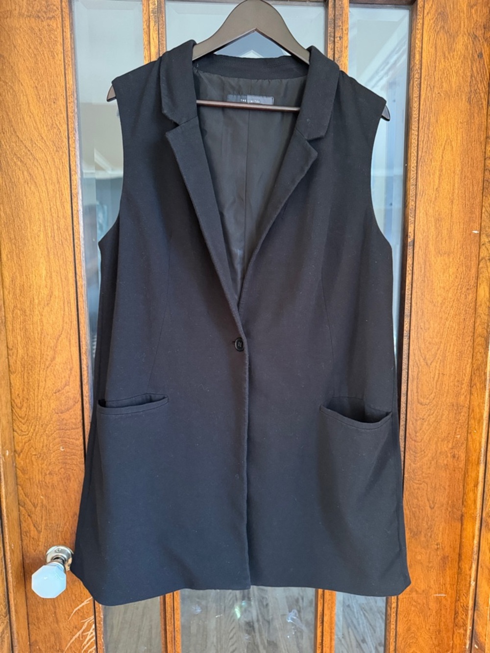 The Limited Black Sleeveless Tailored Vest